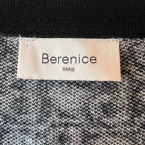 BERENICE Paris Wool Cashmere Blend Cardigan in Black and White Size Large - Picture 10 of 11